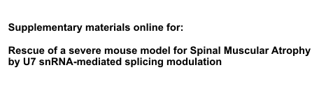Universität Bern Prof. Schümperli Supplementary materials online for:
